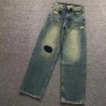 Enfants Riches Deprimes Baggy Patched Blue Trousers