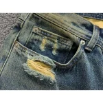 Enfants Riches Deprimes Baggy Patched Blue Trousers