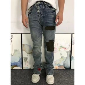 Enfants Riches Deprimes Corduroy Patch Blue Trousers