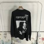 Enfants Riches Deprimes Hebrew Text Black Long Sleeve