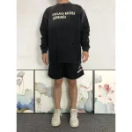Enfants Riches Deprimes Logo Text Black Long Sleeve