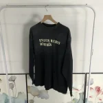 Enfants Riches Deprimes Logo Text Black Long Sleeve