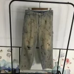 Enfants Riches Deprimes Paint Splatter Cream Trousers