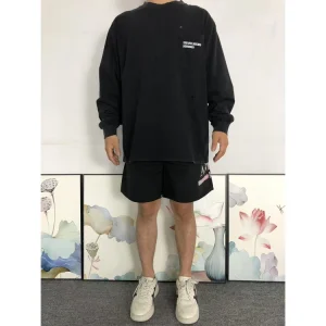 Enfants Riches Deprimes Pocket Logo Black Long Sleeve