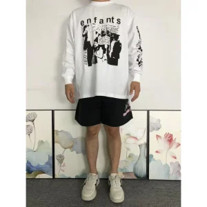Enfants Riches Deprimes Protest Scene White Long Sleeve