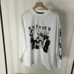 Enfants Riches Deprimes Protest Scene White Long Sleeve