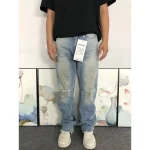 Enfants Riches Deprimes Ripped Wash Blue Trousers