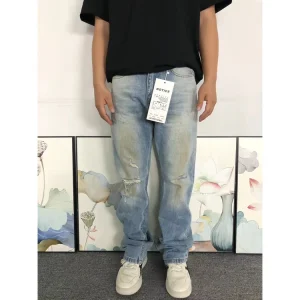 Enfants Riches Deprimes Ripped Wash Blue Trousers