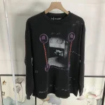 Enfants Riches Deprimes Rosary Medallion Black Long Sleeve