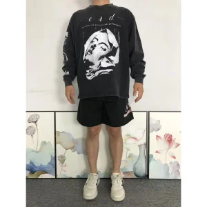Enfants Riches Deprimes Veiled Portrait Black Long Sleeve