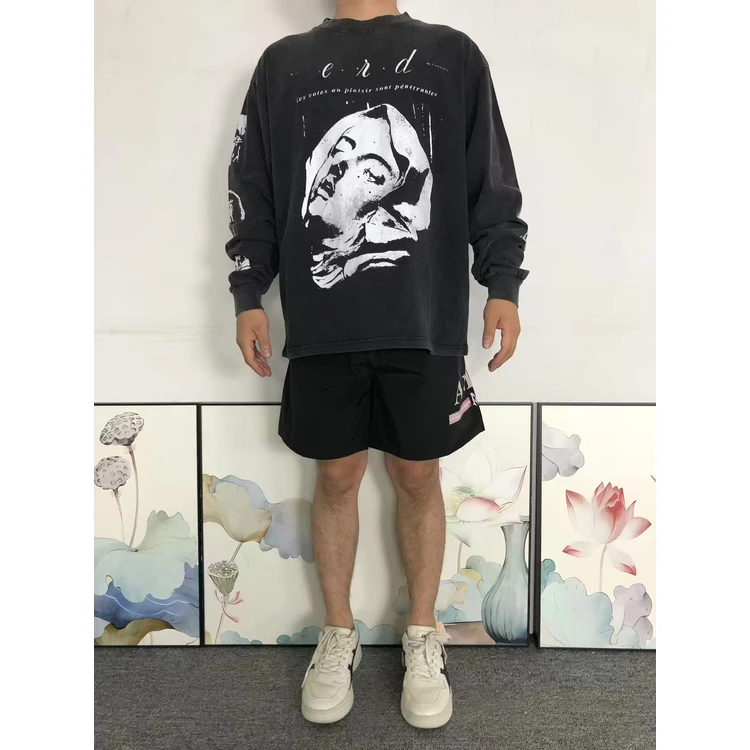 Enfants Riches Deprimes Veiled Portrait Black Long Sleeve Enfants Riches Deprimes Veiled Portrait Black Long Sleeve