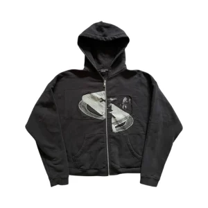 Erd Holy Bible Assemblage Baggy Hoodie ZIP