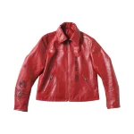 Erd Leather Jacket Red