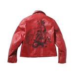 Erd Leather Jacket Red